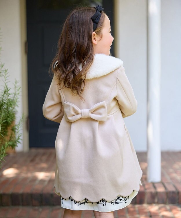 ANY KIDS ウールライクコート ミルキーベージュ