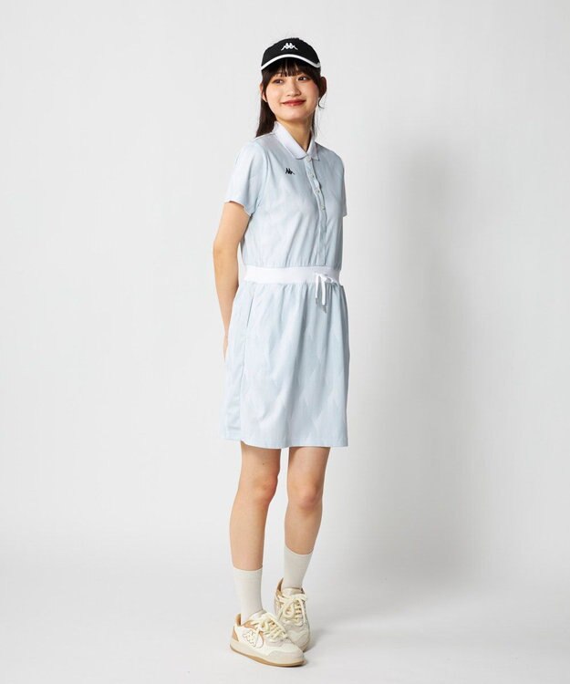 FILA GOLF／marie claire 【Kappa】ポロワンピース ホワイト