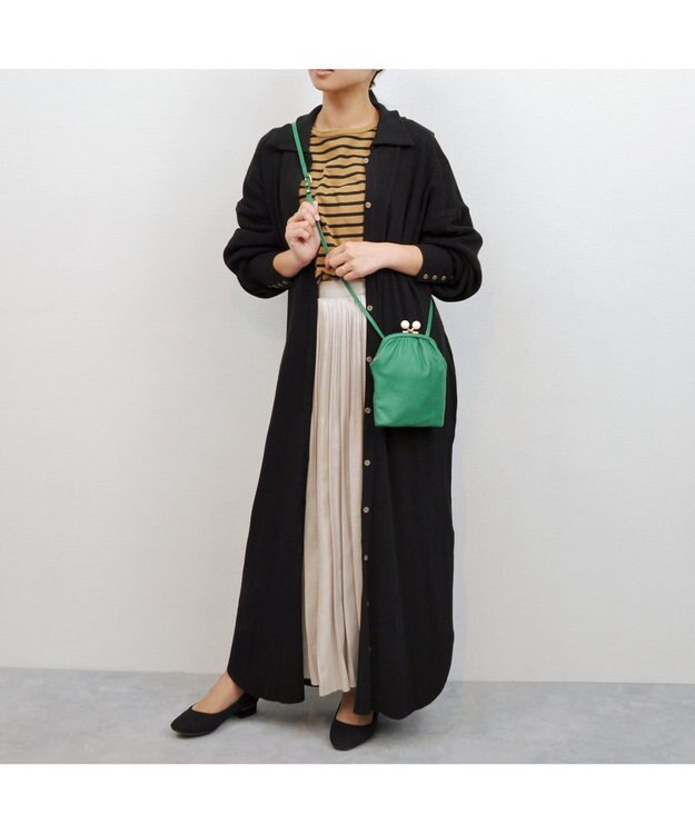 UNBILLION 【テレビ ドラマ着用アイテム】perche ジェムストーンガマグチモバイルショルダー グリーン