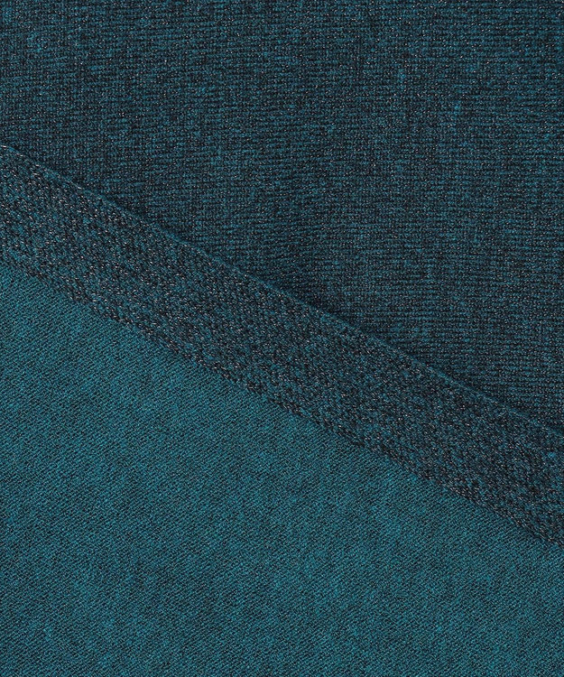 23区 L 【洗える/吊り干しOK】ヴィスコースストレッチ ドルマンスリーブ ラメ ニット ピーコックグリーン系