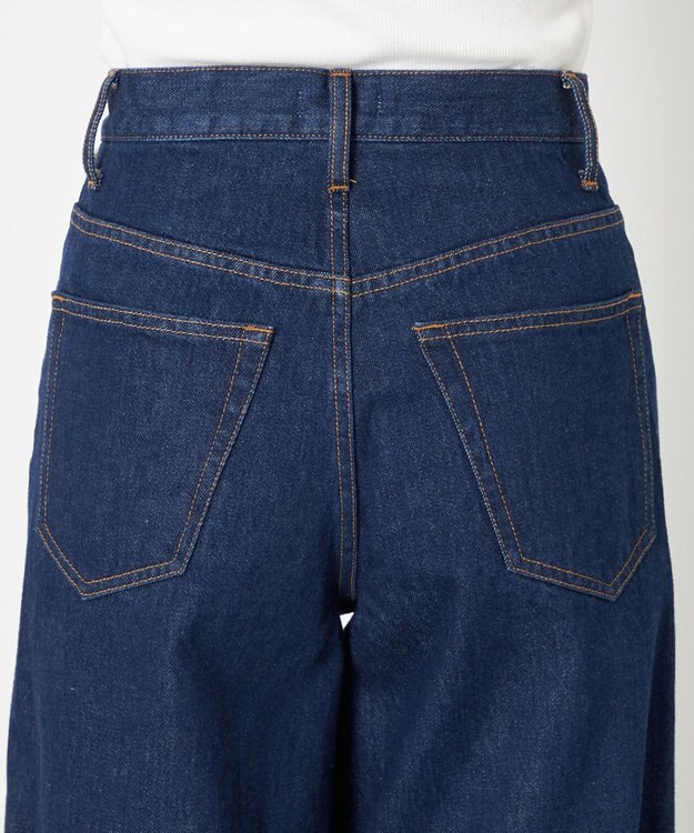 NAVE 【Nave　洗える】デニム ワイドパンツ ネイビー系