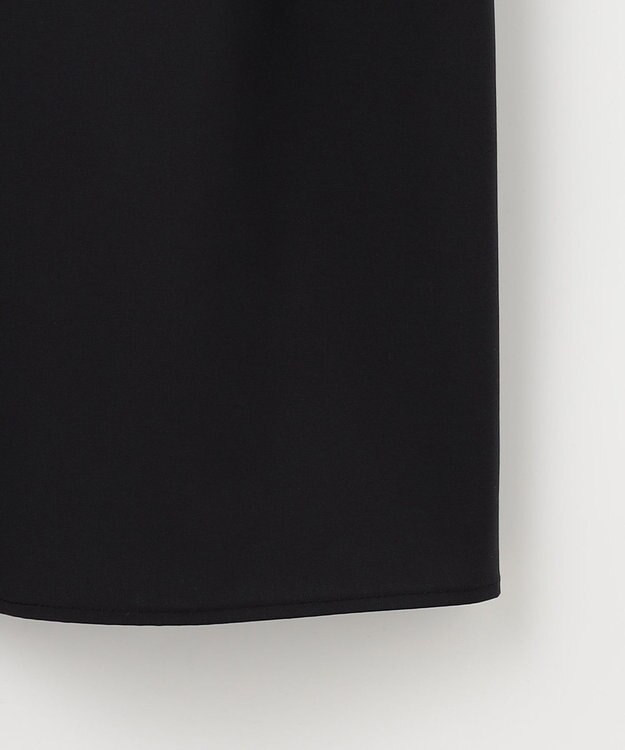 #Newans 【洗濯機可能/シワになりにくい】〈お腹・腰回りをカバー〉ピンタックデザインスクエアブラウス ブラック