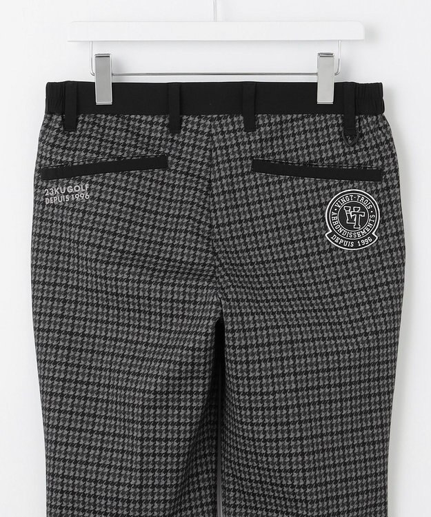 23区GOLF 【MEN】ガンクラブチェックプリントパンツ ブラック系3