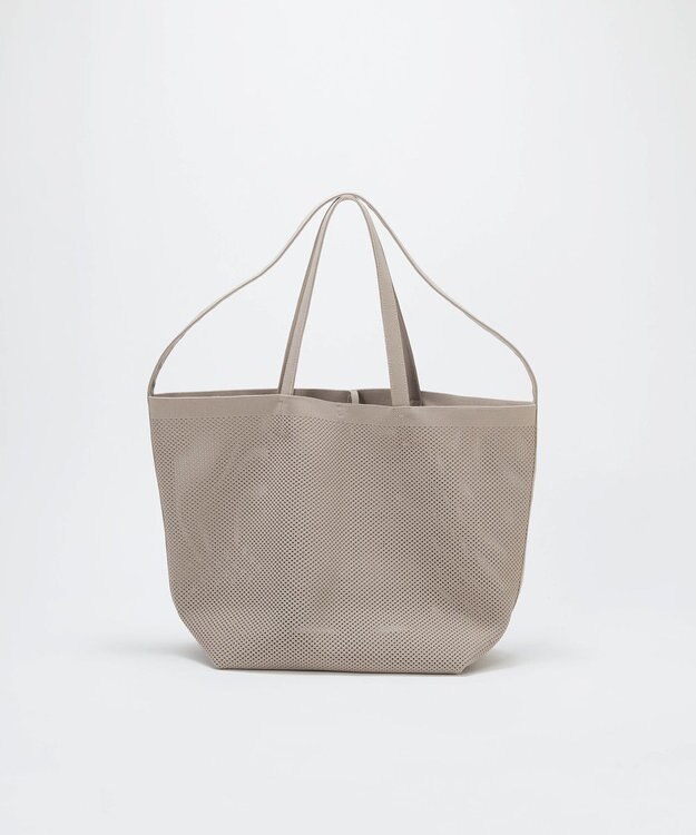 TOPKAPI 【Breath TOPKAPI】ニットジャガード 2way ビッグ トートバッグ ポーチ付き ライトグレー