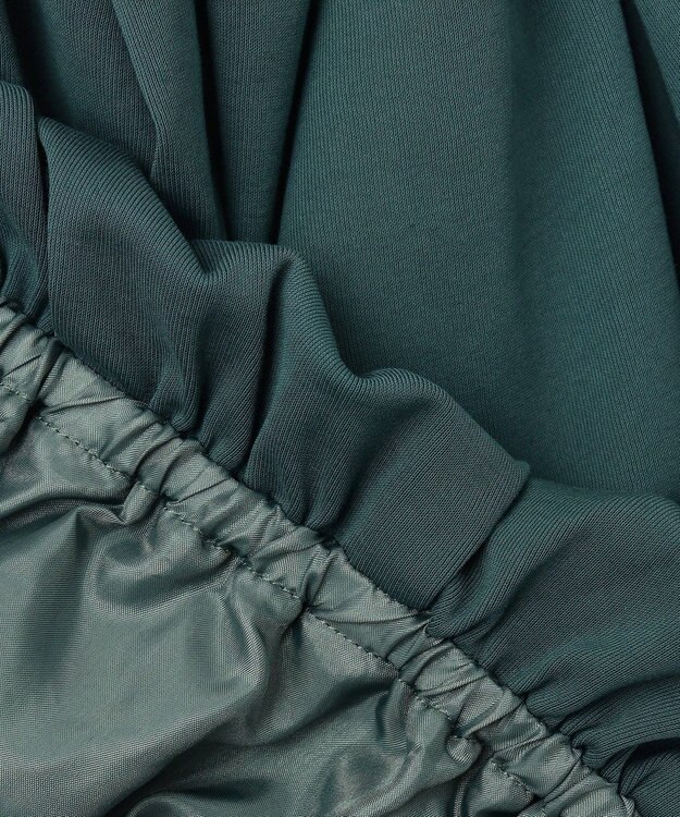 NAVE 【Nave 　洗える・接触冷感】クロップドジャージーブラウス グリーン系