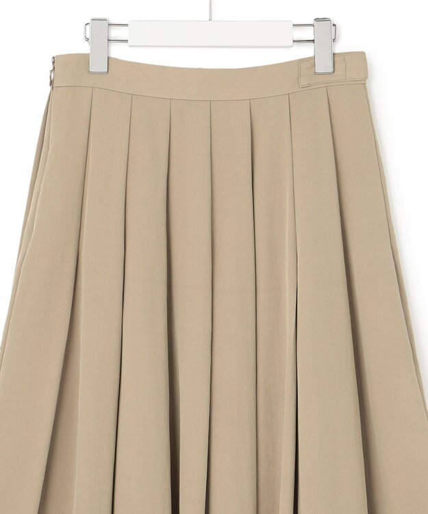 23区 【Oggi4月号掲載/洗える】ブライトツイル タック スカート ブラウン系