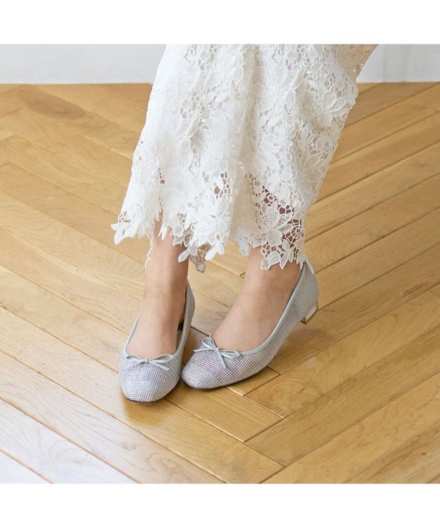 Riz raffinee <Riz raffinee>メッシュバレエシューズ シルバー