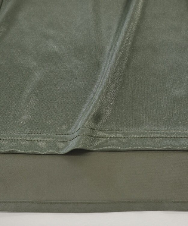 Tiaclasse フレアスリーブチュニックブラウス カーキ