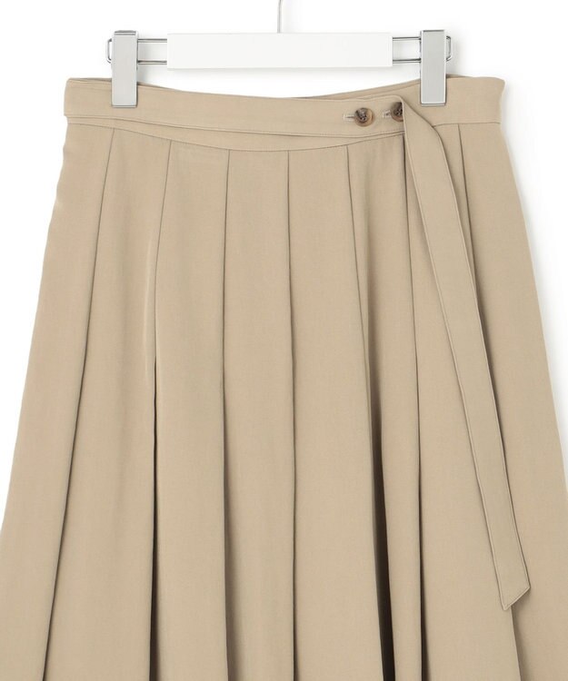 23区 【Oggi4月号掲載/洗える】ブライトツイル タック スカート ブラウン系