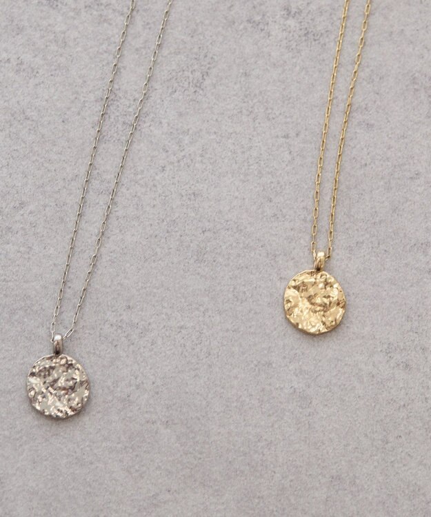 AMERICAN HOLIC テクスチャーコインネックレス Gold