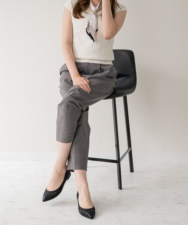 Bridget Birkin 【Bridget Birkin】編み込みフラットシューズ ブラック
