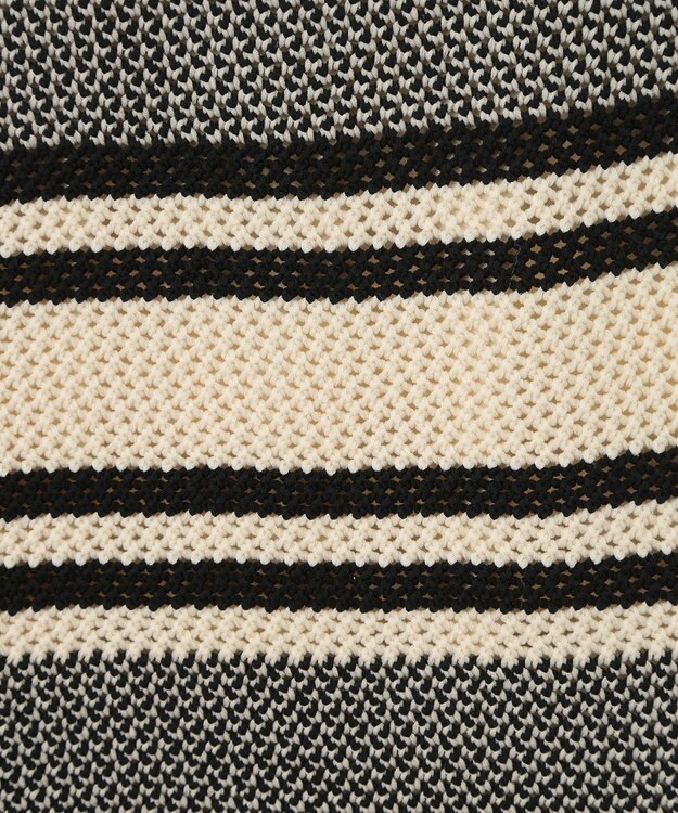 Green Parks ボーダーニットスカート Ivory