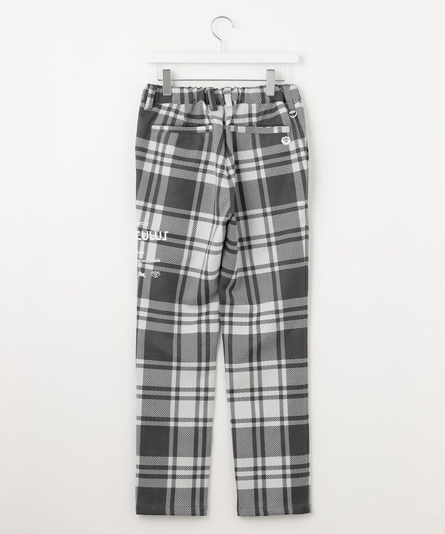 PW CIRCULUS 【MEN】チェック柄 スエードライクテーパードパンツ グレー系5
