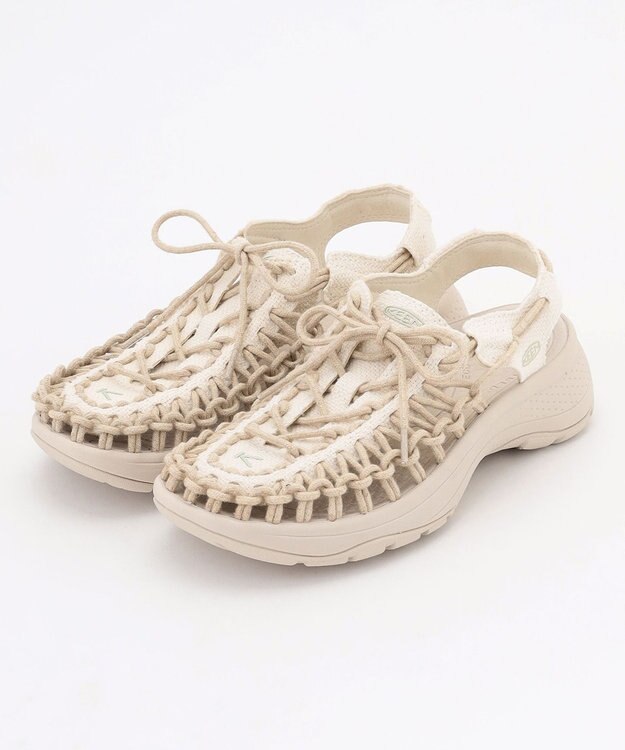 JOSEPH ABBOUD MOUNTAIN 【KEEN・23.5～24.0㎝】  UNEEK ASTORIA CANVAS スニーカー サンダル アイボリー系