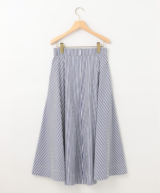 組曲 【洗える】C/Nyブロード スカート ネイビー系1