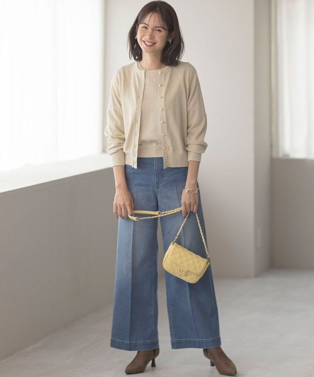 組曲 キルティングショルダーバッグ イエロー系