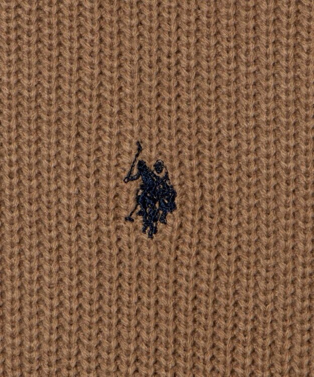 WEGO U.S. POLO ASSN.|別注畔編みニットプルオーバー ベージュ