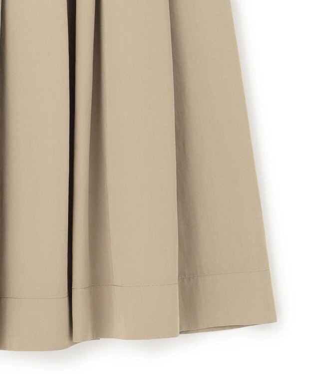 23区 【Oggi4月号掲載/洗える】ブライトツイル タック スカート ブラウン系