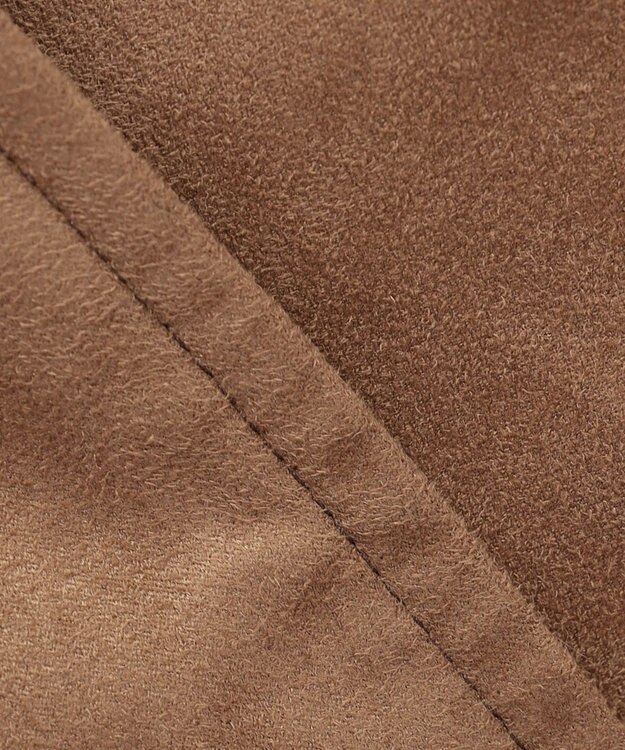 JOSEPH ABBOUD 【キルトレスダウン】ナチュラルダイスウェード ダウンコート キャメル系