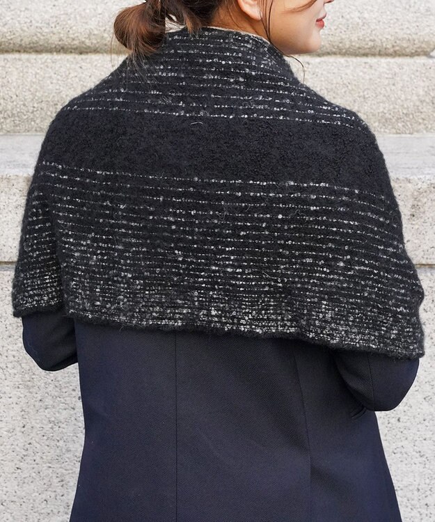 muto アルパカウールストール m-alp-black