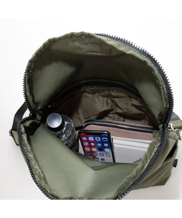 Y'SACCS 【Y’SACCS vous et】 フロントポケット2WAYバッグ カーキ