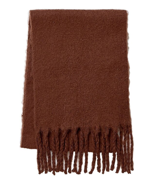 MOONBAT 【洗える】estaa ボリュームマフラー ブラウン