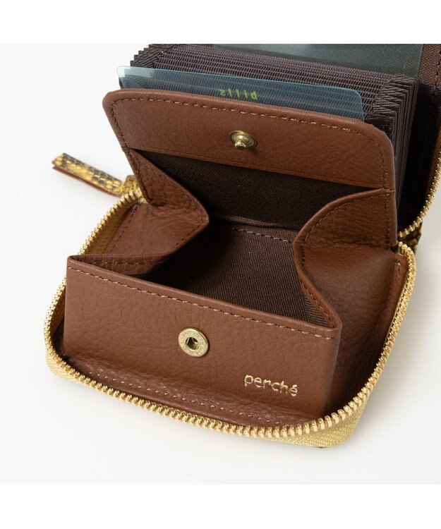 UNBILLION ペルケ perche / ダイヤモンドパイソン・ジャバラカートウォレット イエロー