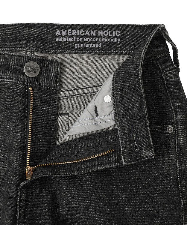 AMERICAN HOLIC テーパードデニム Black