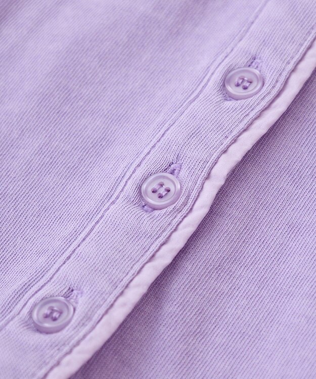 CRAFT STANDARD BOUTIQUE ピグメントヘンリーネックカットソーワンピース Lavender