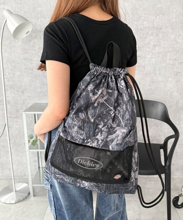 WEGO 【ユニセックス着用ITEM】別注Dickiesナップサック 柄1