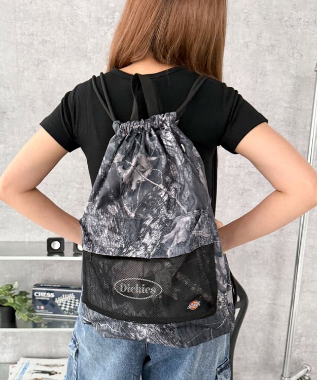 WEGO 【ユニセックス着用ITEM】別注Dickiesナップサック 柄1