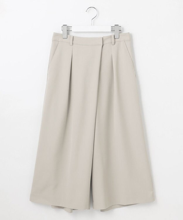 J.PRESS LADIES L 【洗える】Crispyツイル クロップド パンツ ベージュ系