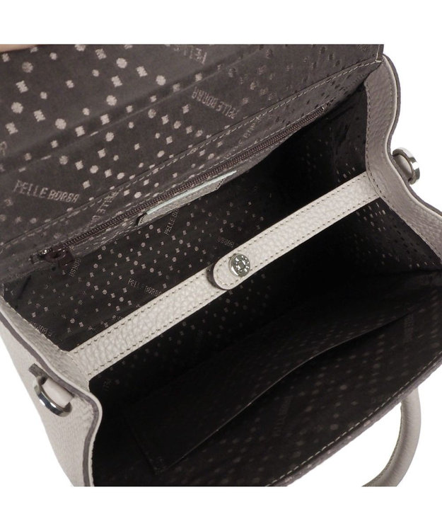 PELLE BORSA マルチシルエット2WAYハンドバッグ Reinette レネット 4711 グレージュ