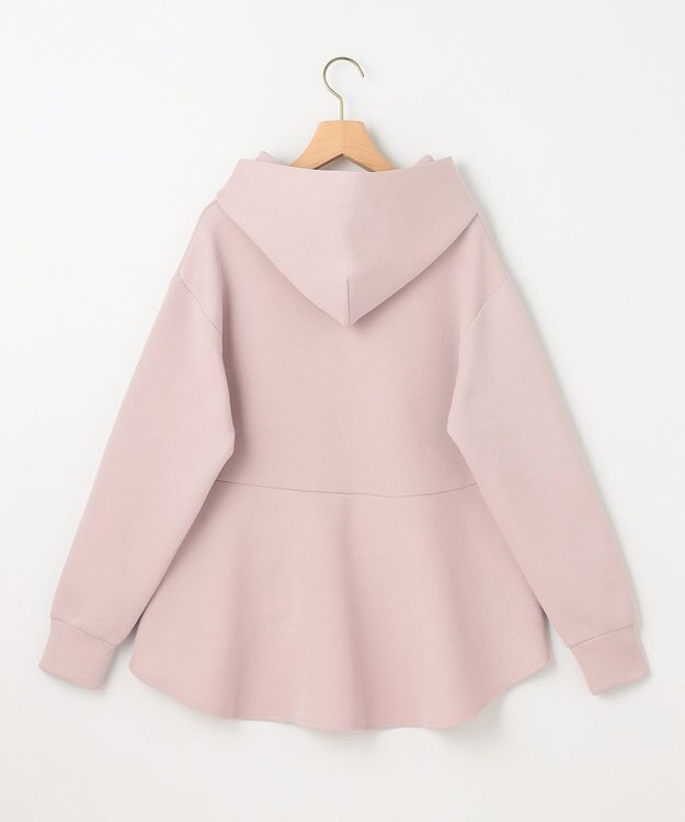 組曲 ダンボールジャージーバックフリル パーカー ローズ系
