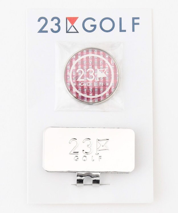 23区GOLF 【UNISEX】オリジナルギンガムチェック マーカー ピンク系3