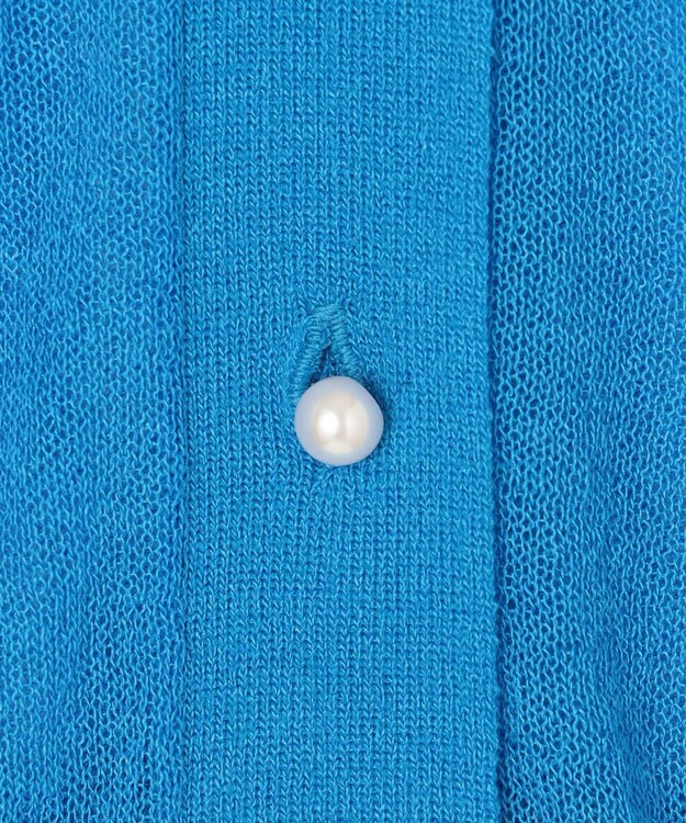 組曲 【洗える・2WAY】シアーニット カーディガン ブルー系