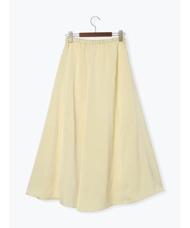 Te chichi 【Atelier Bonheur】サテンロングスカート(セットアップ可)《2025winter catalog item》 イエロー