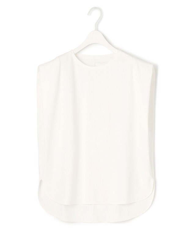 ICB 【接触冷感・UVカット・速乾・洗える】マットスキューバ  ノースリーブプルオーバー オフホワイト系