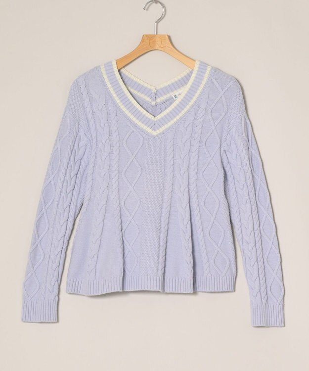 ONWARD Reuse Park 【組曲】ニット春夏 ブルー