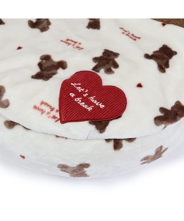 PET PARADISE ペットパラダイス 丸型寝袋 遠赤外線 《くまちゃん柄》 50cm くまちゃん柄