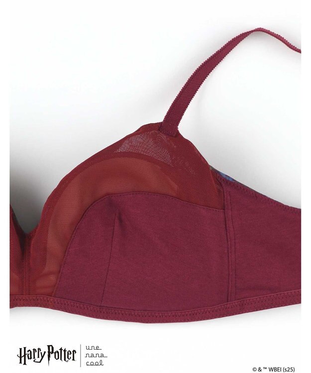 une nana cool 【ハリー・ポッターコラボ】364 シンプル ノンワイヤーブラ レッド