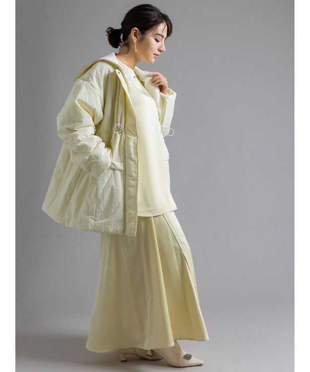 Te chichi 【Atelier Bonheur】サテンロングスカート(セットアップ可)《2025winter catalog item》 イエロー