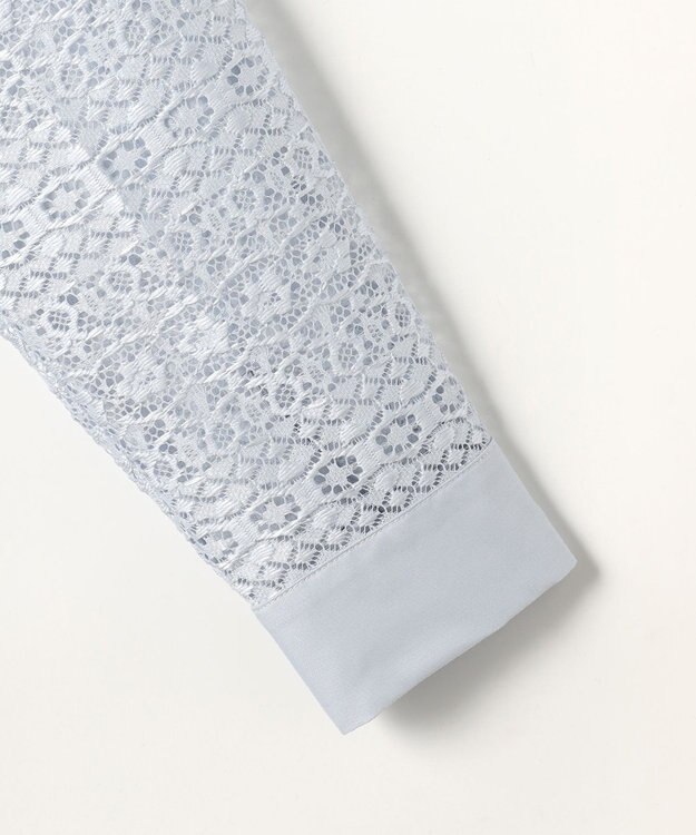 J.PRESS LADIES S ジオメトリックレース ブラウス サックス系