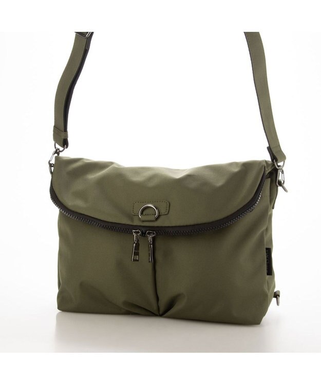 Y'SACCS 【Y’SACCS vous et】 フロントポケット2WAYバッグ カーキ