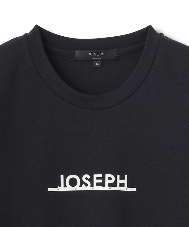 JOSEPH HOMME 【WEB・一部店舗限定】 ライトダブルジャージーロゴプリント　半袖Tシャツ ブラック系