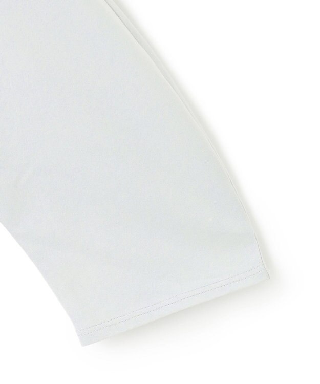 ICB 【接触冷感・UVケア・洗える】 コンフォートプレーティング クレセントスリーブカットソー アイスグレー系