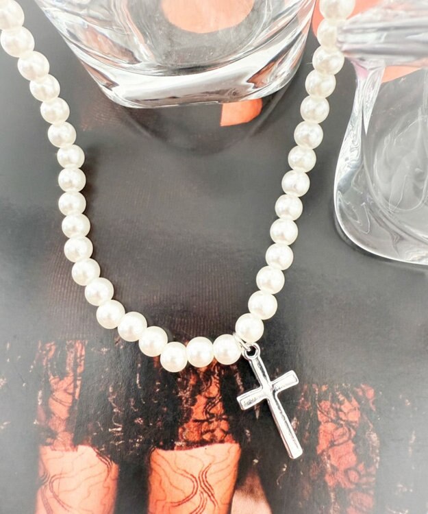 WEGO Lモチーフトップパールネックレス 柄3