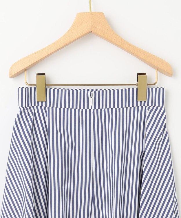 組曲 【洗える】C/Nyブロード スカート ネイビー系1