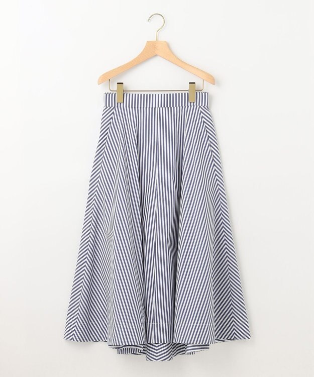 組曲 【洗える】C/Nyブロード スカート ネイビー系1