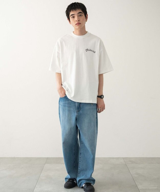 WEGO 【ユニセックス着用ITEM/MLサイズ展開】別注NEWJACKグラフィックT（SS） ホワイト